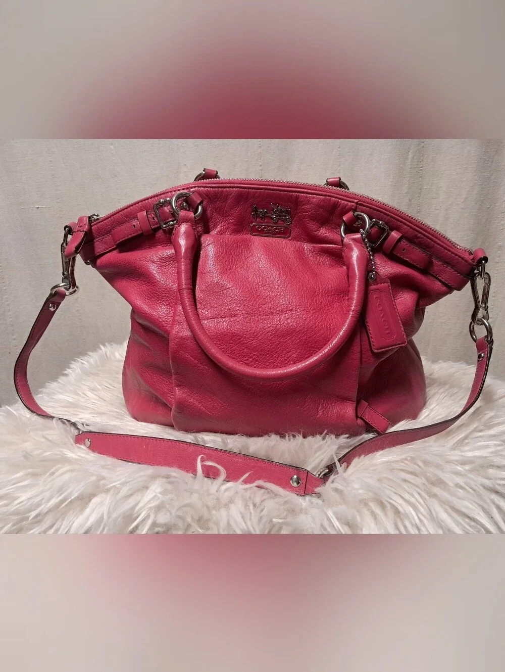 Coach Madison Lindsey Satchel Excellent Condition